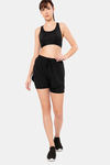 Amante High Rise Anti Microbial Shorts - Jet Black — thumbnail 5